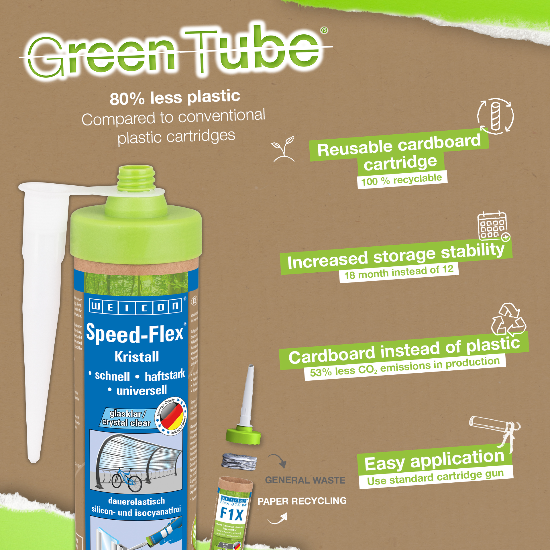 Speed-Flex® Crystal MS-polimer | Klej i uszczelniacz do krystalicznie czystego łączenia na bazie polimerów MS