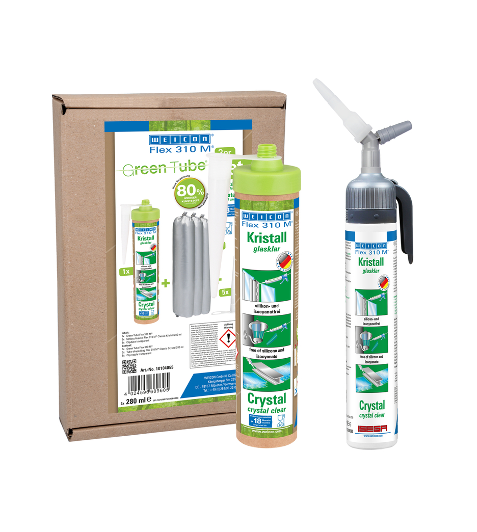 Flex 310 M® Crystal MS-polimer | Przezroczysty klej na bazie MS polimeru w opakowaniu ciśnieniowym