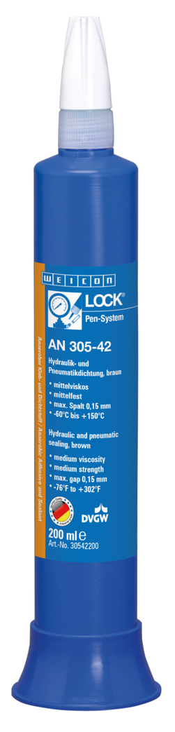 WEICONLOCK® AN 305-42 uszczelnianie hydrauliczne i pneumatyczne | średnia wytrzymałość, z dopuszczeniem DVGW