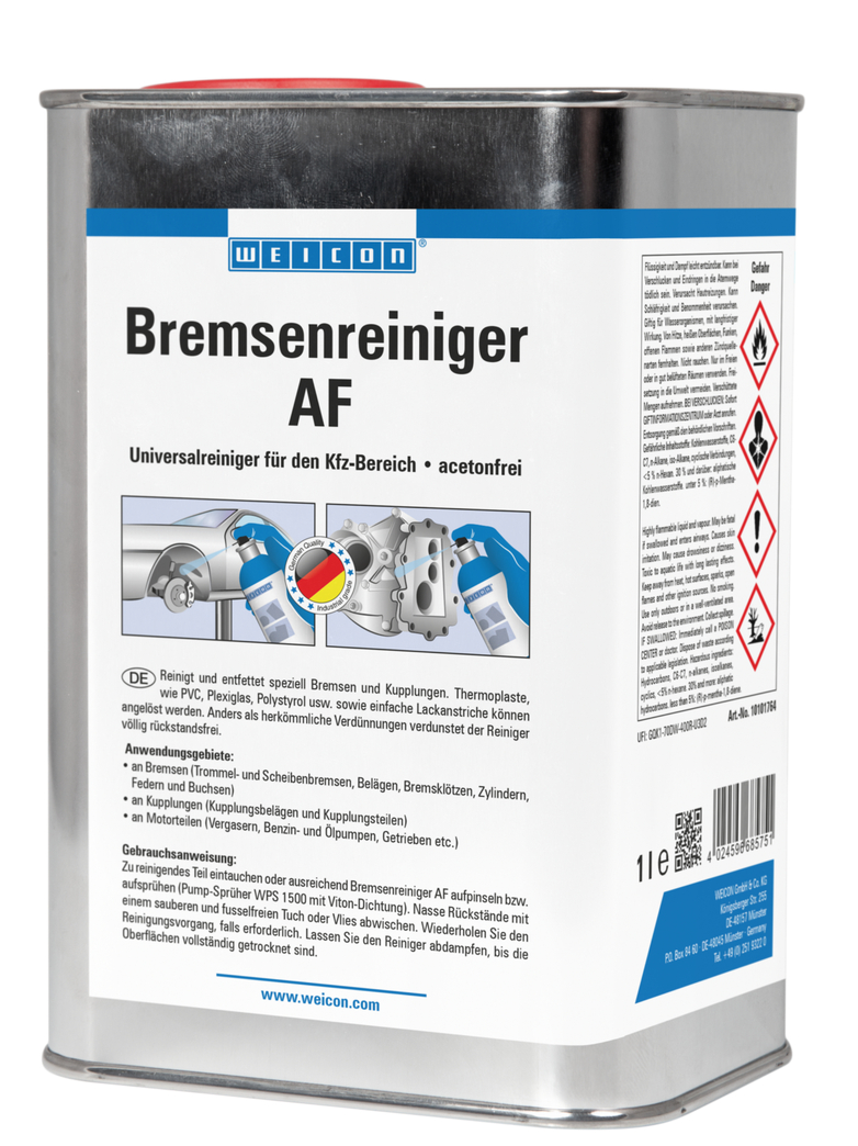 WEICON Brake Cleaner AF | bezacetonowy uniwersalny środek czyszczący dla sektora motoryzacyjnego