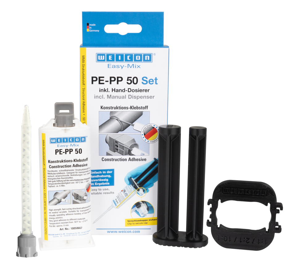 Easy-Mix PE-PP 50 | Klej konstrukcyjny na bazie metyloakrylanu do specjalnych tworzyw sztucznych