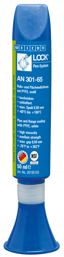 WEICONLOCK® AN 301-65 uszczelnianie rur i gwintów | z PTFE, średnia wytrzymałość, z dopuszczeniem do kontaktu z wodą pitną