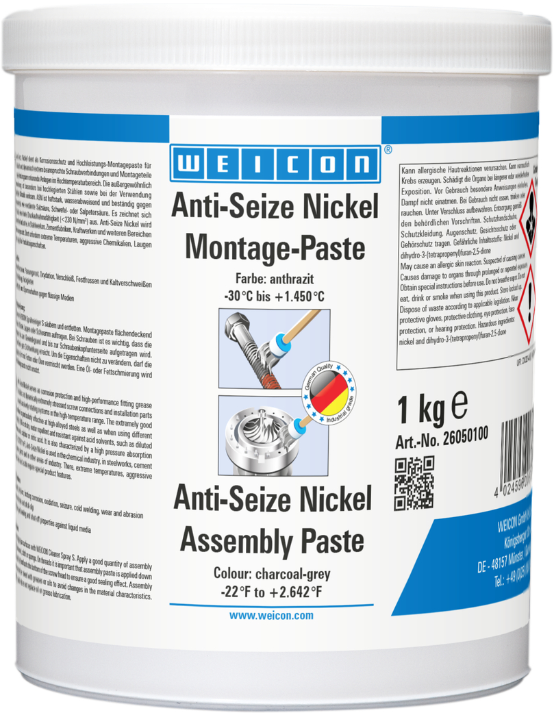 Anti-Seize Nickel | Pasta smarująca i antyadhezyjna odporna na wysokie temperatury