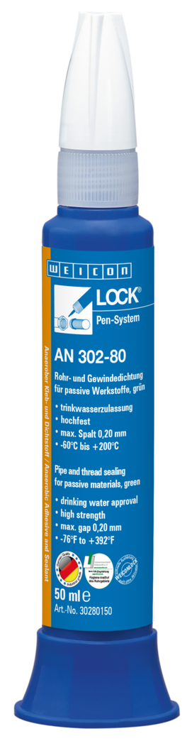 WEICONLOCK® AN 302-80 uszczelnianie rur i gwintów | do materiałów pasywnych, wysoka wytrzymałość