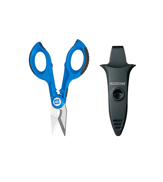 Nożyce do kabli No. 35 | with 2-component handles for more safety incl. stripping and crimping function