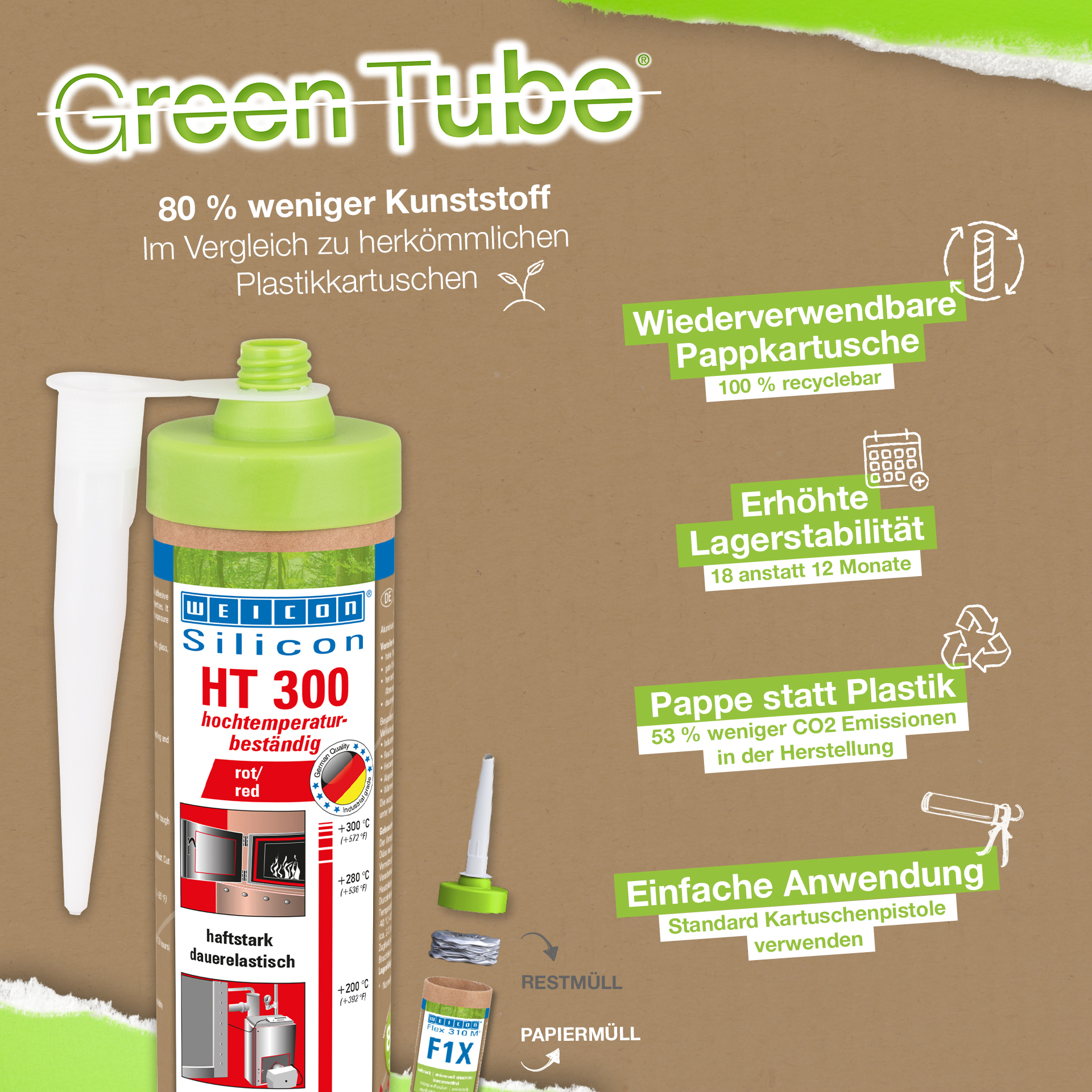 Silicone HT 300 | Uszczelniacz, odporny na wysokie temperatury do 300°C