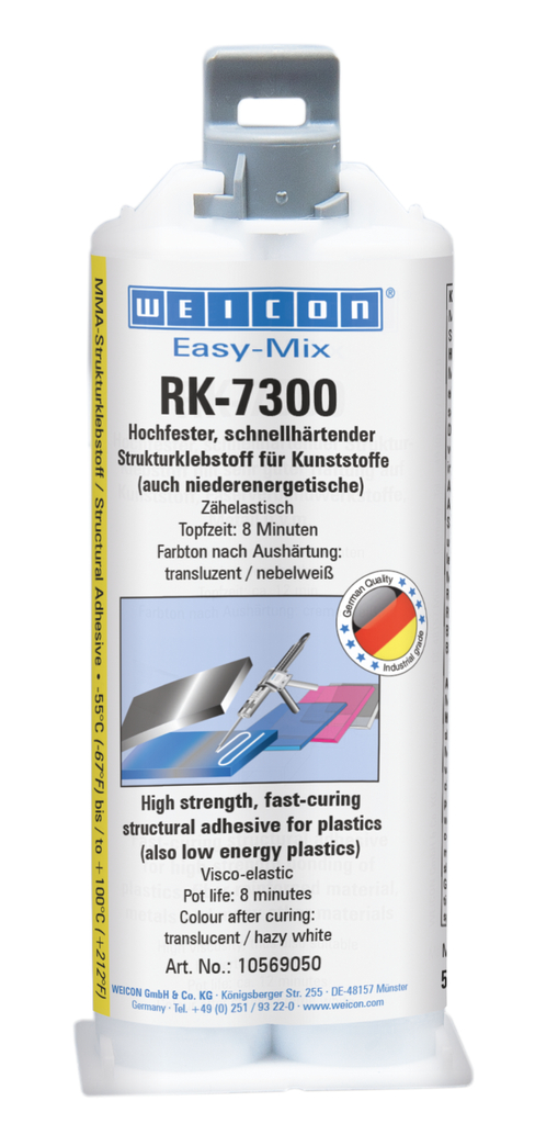 Easy Mix RK-7300 Akrylowy klej strukturalny | Akrylowy klej strukturalny do niskoenergetycznych tworzyw sztucznych