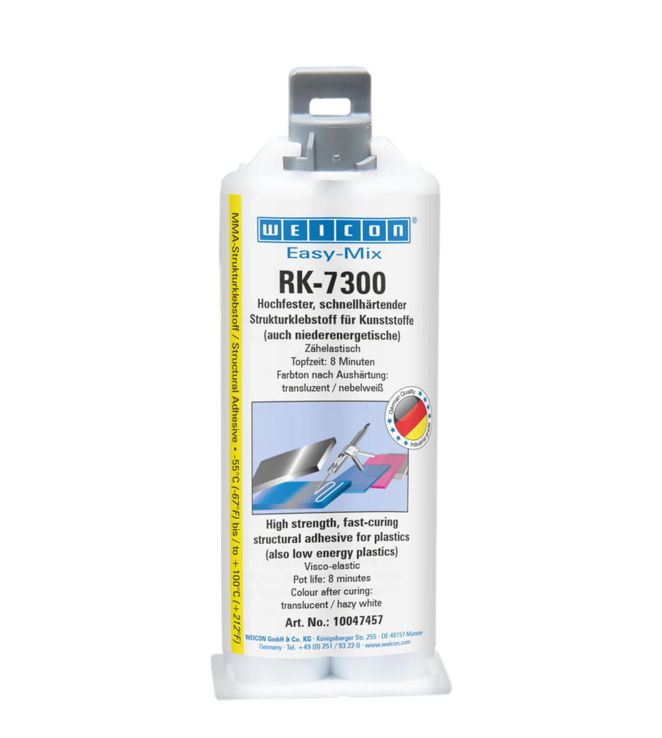 Easy Mix RK-7300 Akrylowy klej strukturalny | Akrylowy klej strukturalny do niskoenergetycznych tworzyw sztucznych